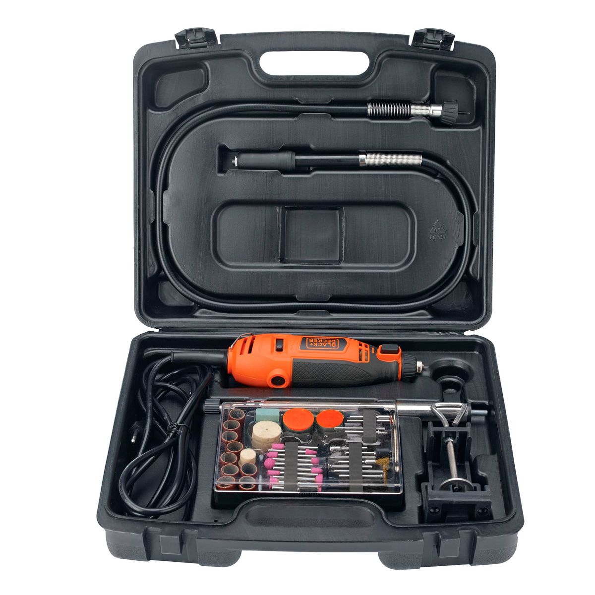 BLACK+DECKER - Kit minitorno 180W + 113 accesorios BLACK+DECKER RT18KA-B2C