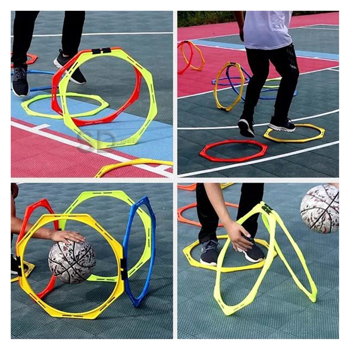 SDFIT - Set de Agilidad Octagonal Grid 8 Clips Set - MK-850B