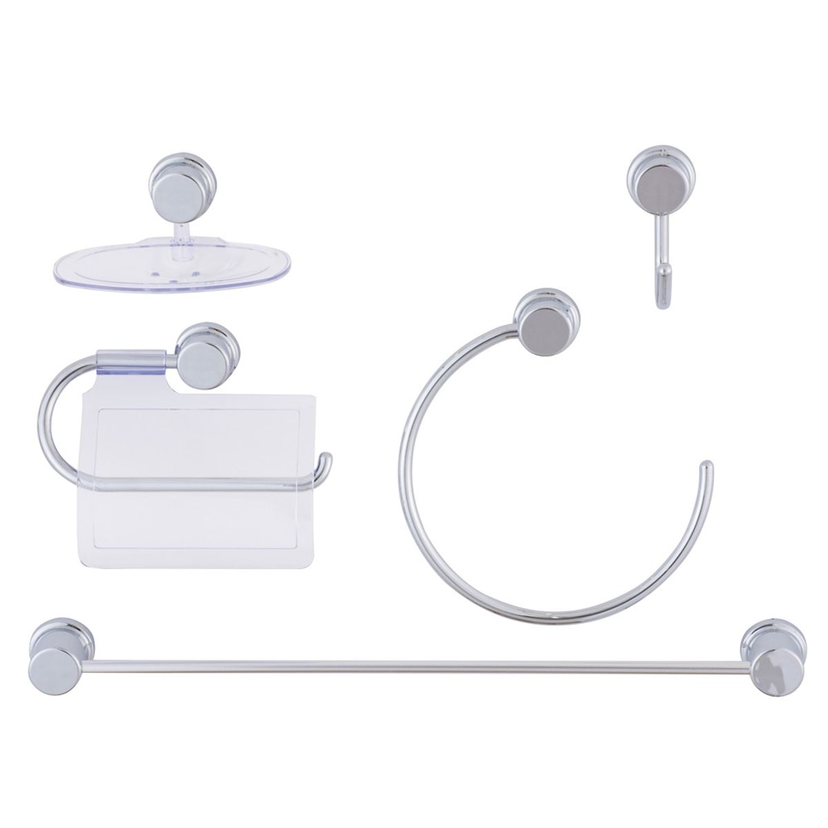 DUSCHY - KIT ACCESORIO 5 PIEZAS ABS BASE