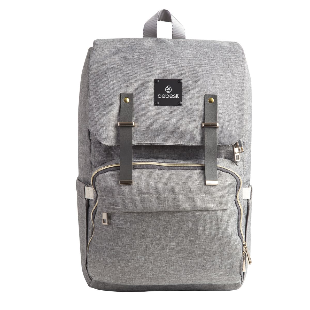 BEBESIT - Mochila Maternal Mudador Bebesit Melange Gris