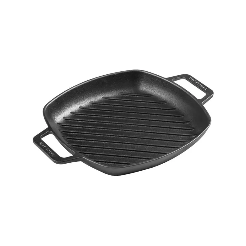 VICTORIA - Sarten Victoria hierro fundido doble asa grill 25 cm