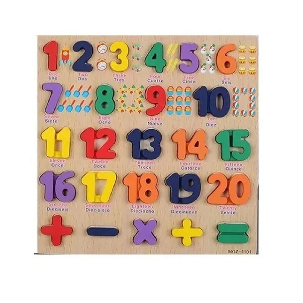 TOLIPA - Rompecabeza encaje de números y operaciones inglés