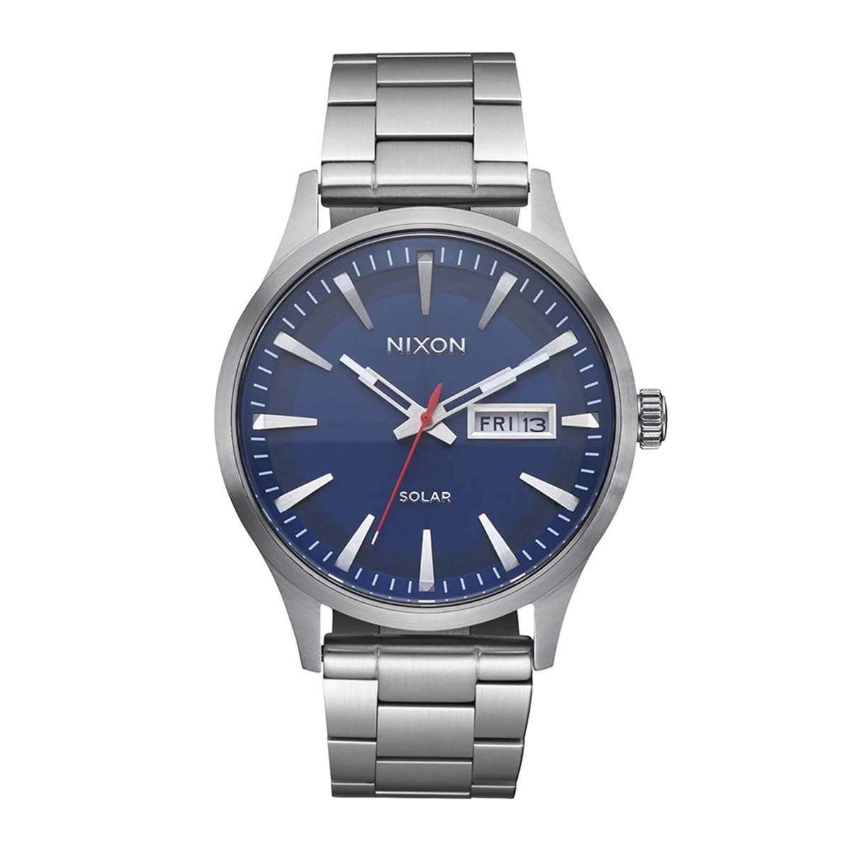 NIXON - Reloj Sentry Solar Stainless Steel Navy Sunrise