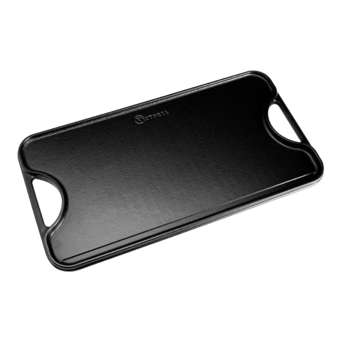 VICTORIA - Plancha reversible Victoria hierro fundido curado 47 x 25 cm