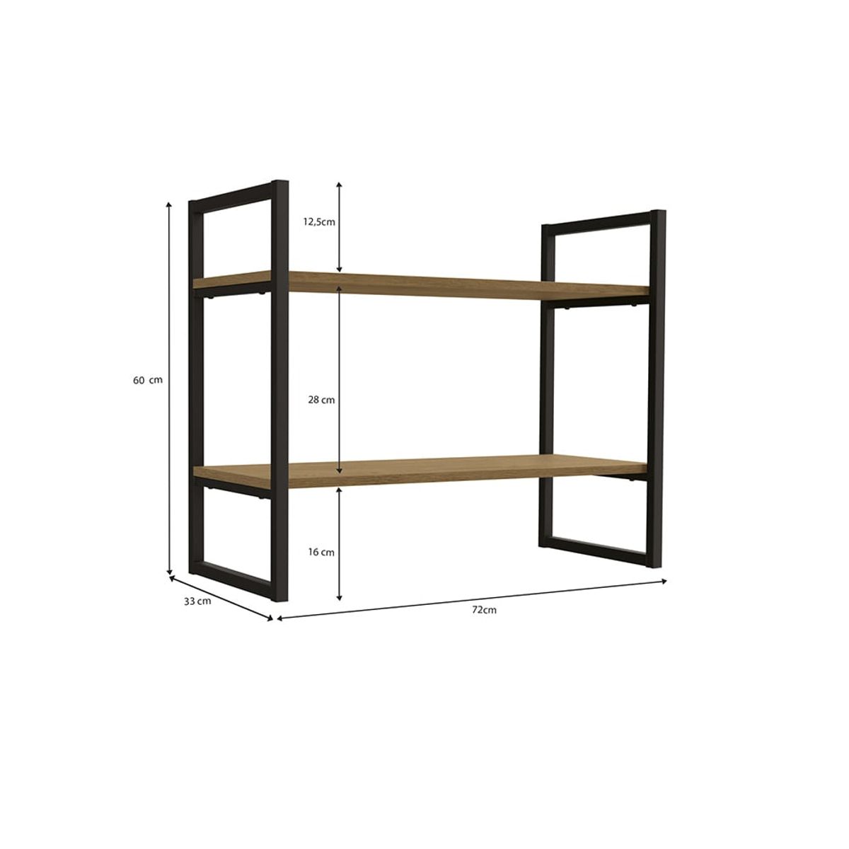 YARDAS - Nicho Yardas Luján Nogal 2 Repisas