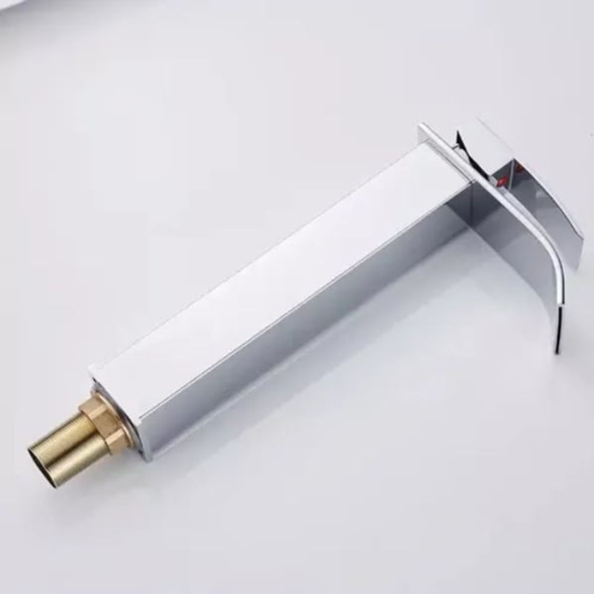 GENERICO - Grifo Llave Alta Cascada Curva 29 cm de altura Plateada