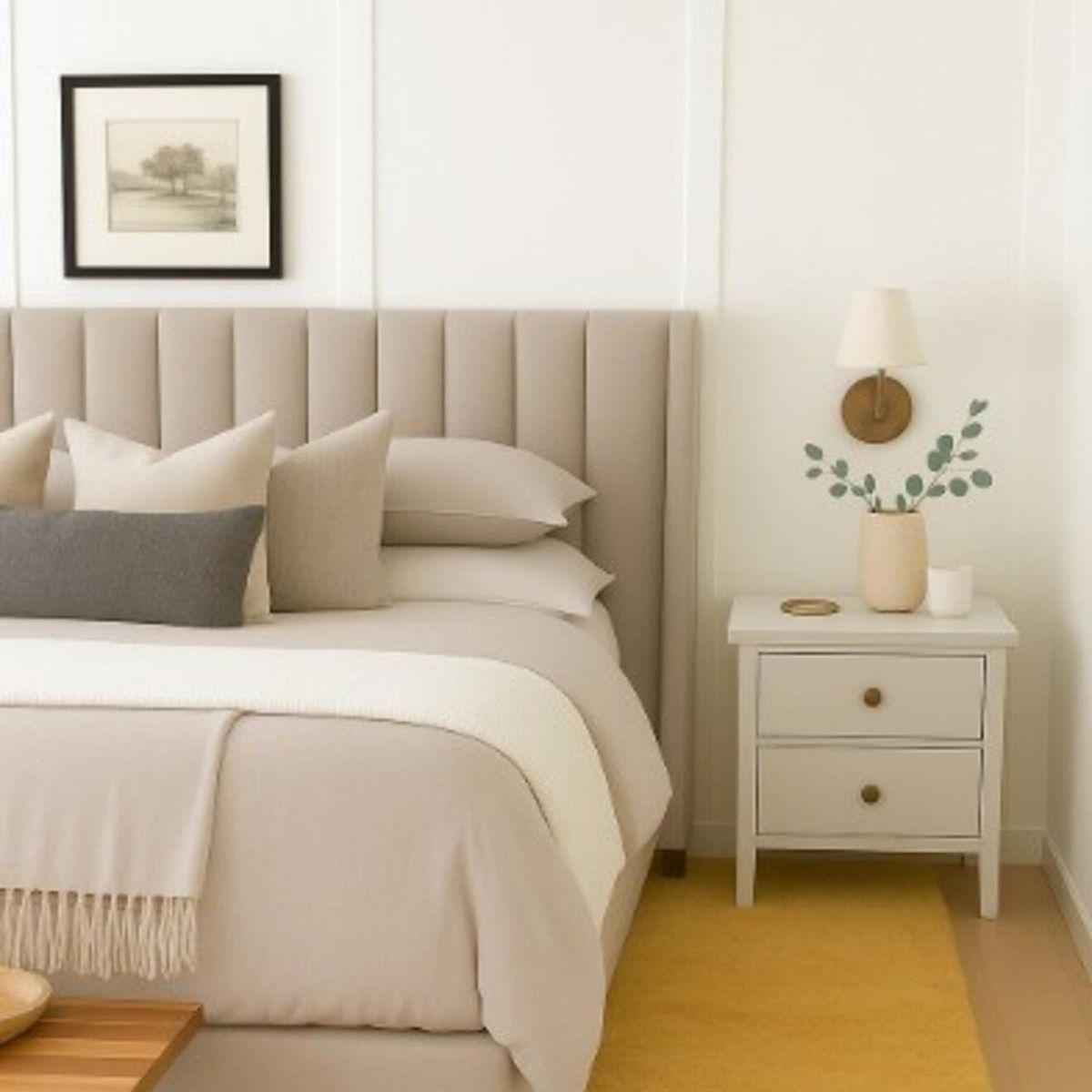 CLEMS CORTINAS - Alfombra Timmy Extra-peluda Lisa Amarillo Gold 55x145