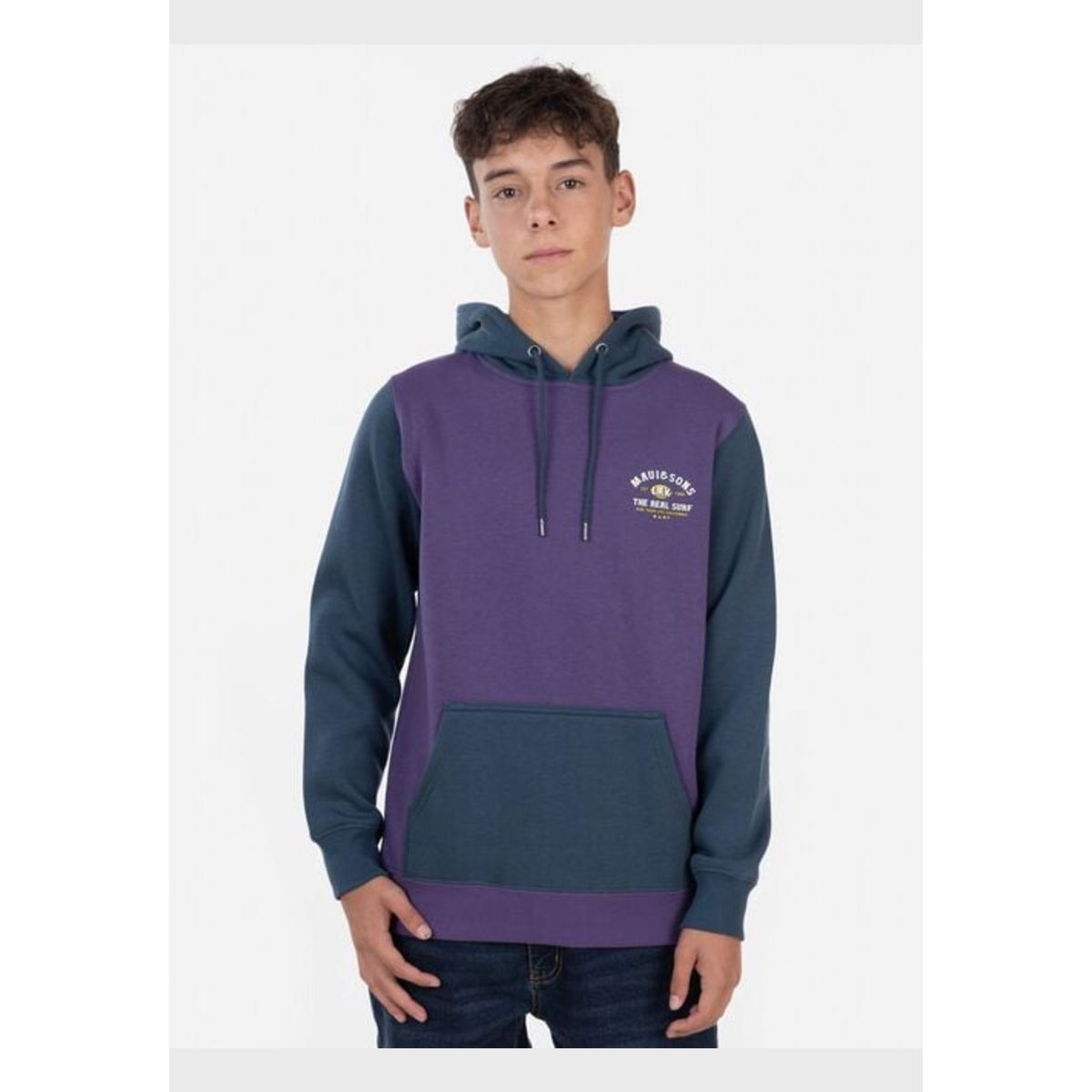 MAUI AND SONS - Poleron THE REAL SURF Juvenil Azul Maui and Sons