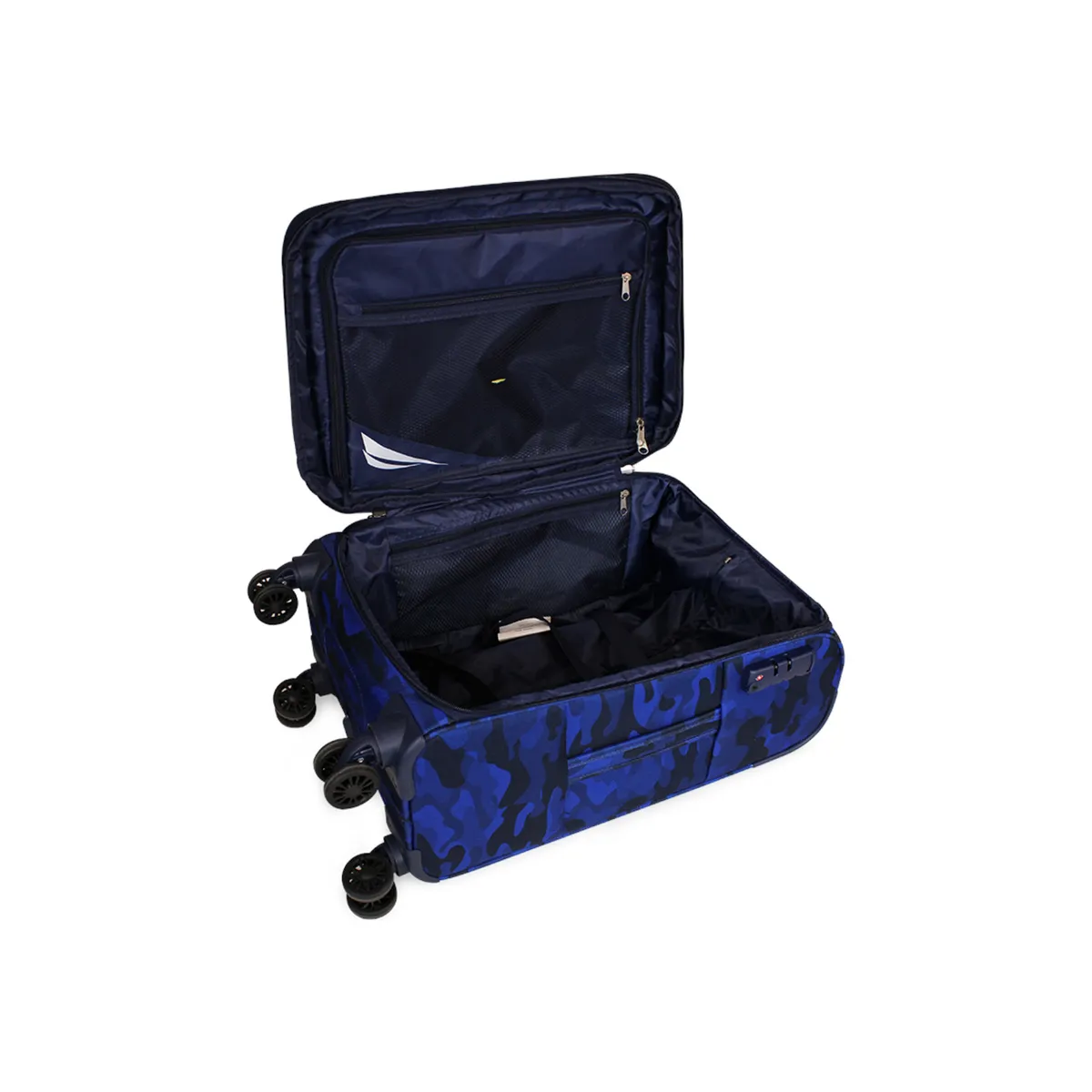 NAUTICA - Maleta blanda de tela Barham S de cabina azul NAUTICA
