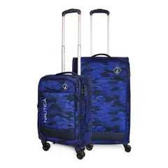 NAUTICA - Pack 2 maletas blanda de tela S+M Barham azul
