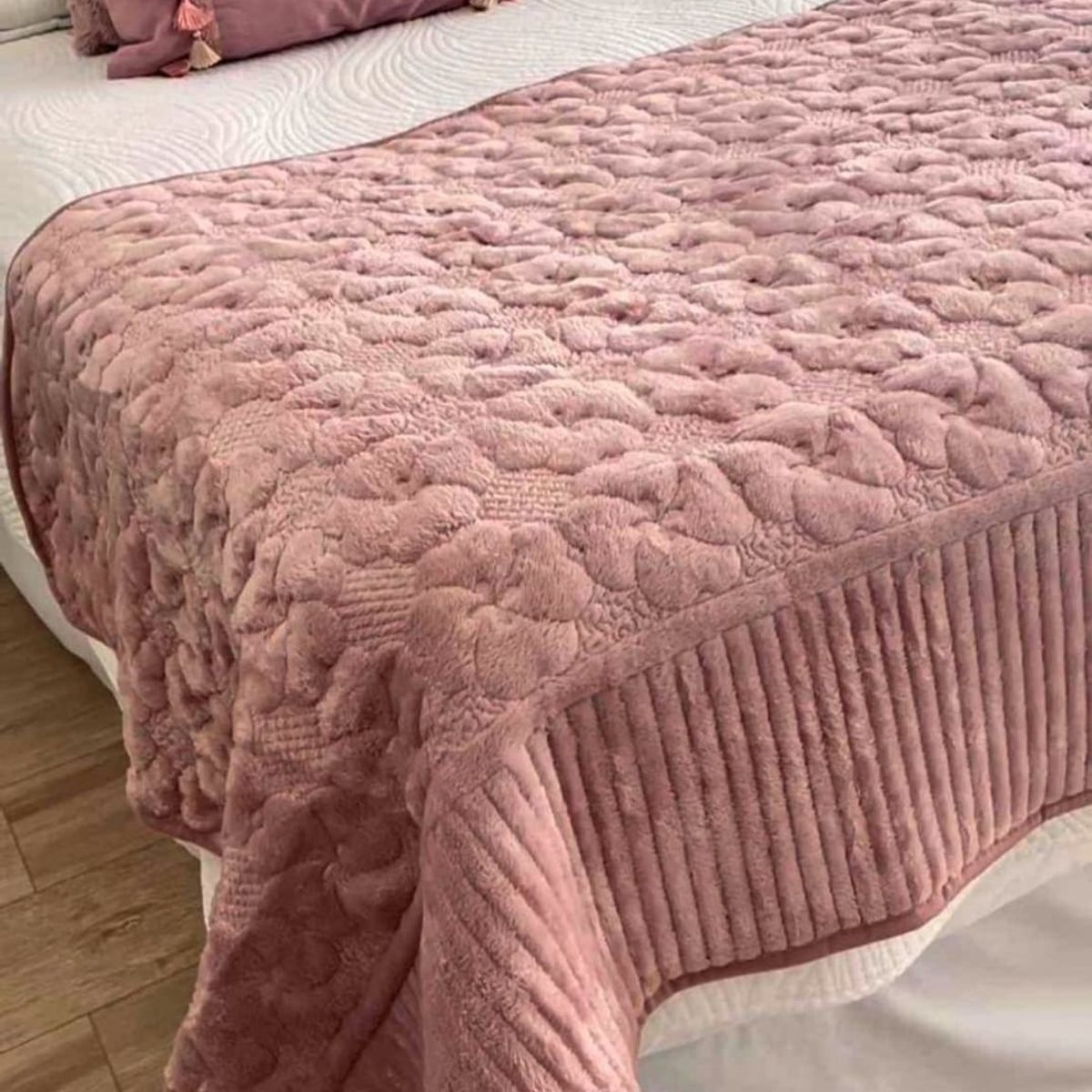 GENERICO - Piecera Palo Rosa - Plush para dormitorio ideal para dos plazas y king