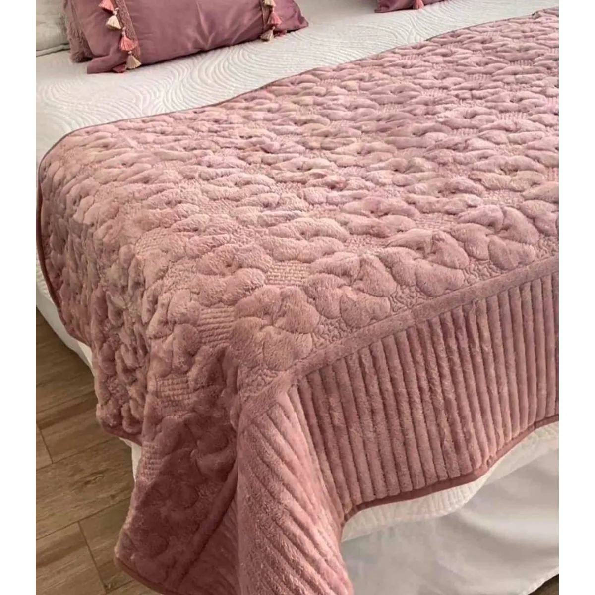 GENERICO - Piecera Palo Rosa - Plush para dormitorio ideal para dos plazas y king