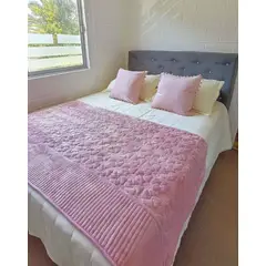 GENERICO - Piecera Palo Rosa - Plush para dormitorio ideal para dos plazas y king
