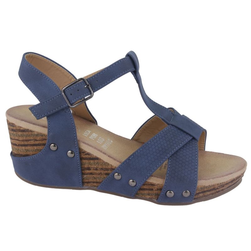 CHALADA - Sandalia Mujer Azul Marino Casual Chalada Pasco-22.
