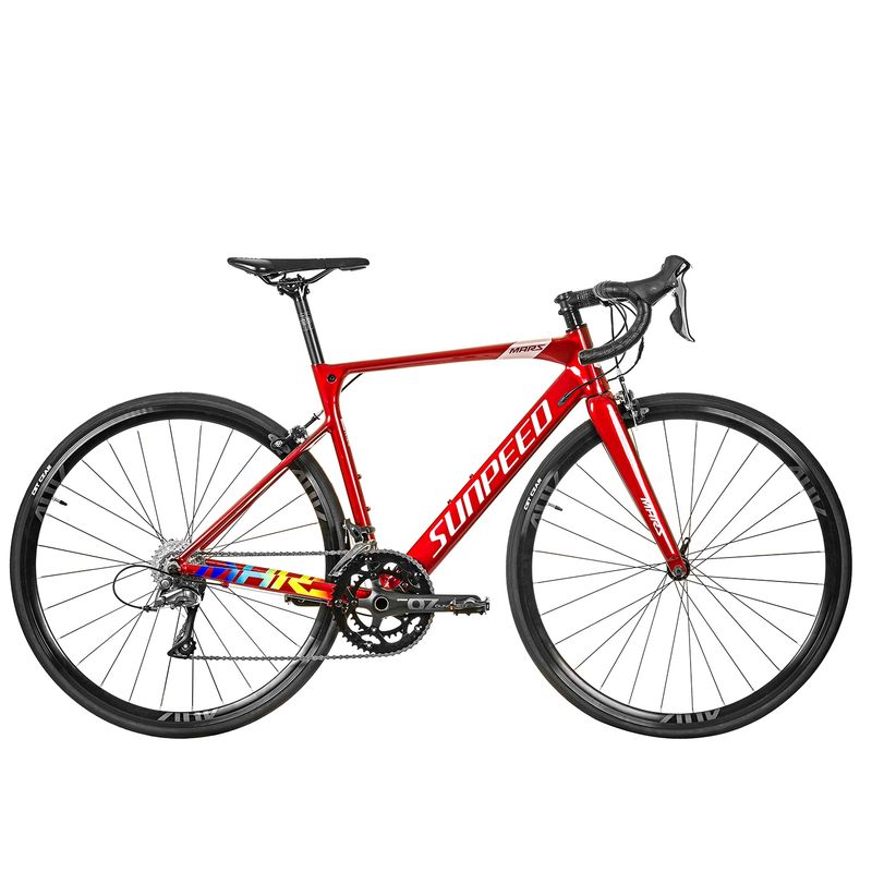 SUNPEED - BICICLETA RUTA SUNPEED MARS ROJA TALLA 51 (L)