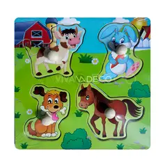 UNIVERSAL - Puzzle Infantil Rompecabeza con agarre Pack 2 Unidades