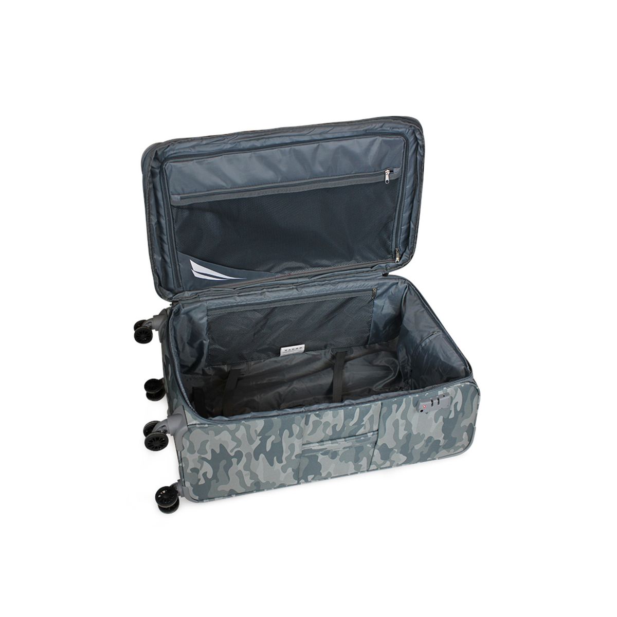 NAUTICA - Maleta blanda de tela Barham Mediana 20kg gris NAUTICA