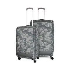 NAUTICA - Pack 2 maletas blanda de tela M+L Barham gris