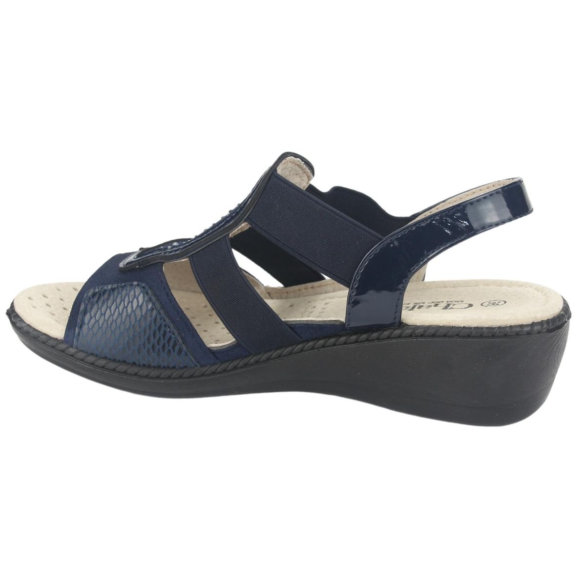 CHALADA - Sandalia Mujer Azul Marino Casual Chalada Lupe-4