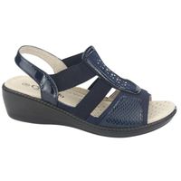 Sandalia Mujer Azul Marino Casual Lupe-4