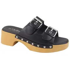 CHALADA - Sandalia Mujer Negro Casual Woodl-30