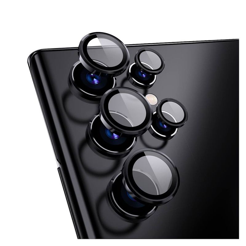 GENERICO - Protector De Lentes Para Samsung S23 Ultra - Negro