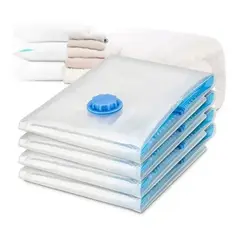 GENERICO - Pack x12 Bolsas Al Vacío 50x60 Comprimir Ropa Ahorra Espacio