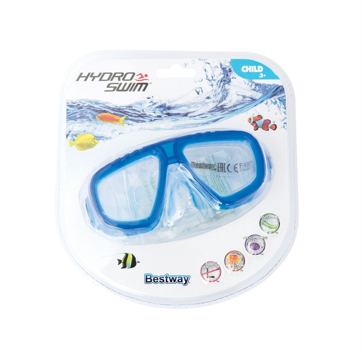 BESTWAY - MÁSCARA DE BUCEO AZUL  BESTWAY