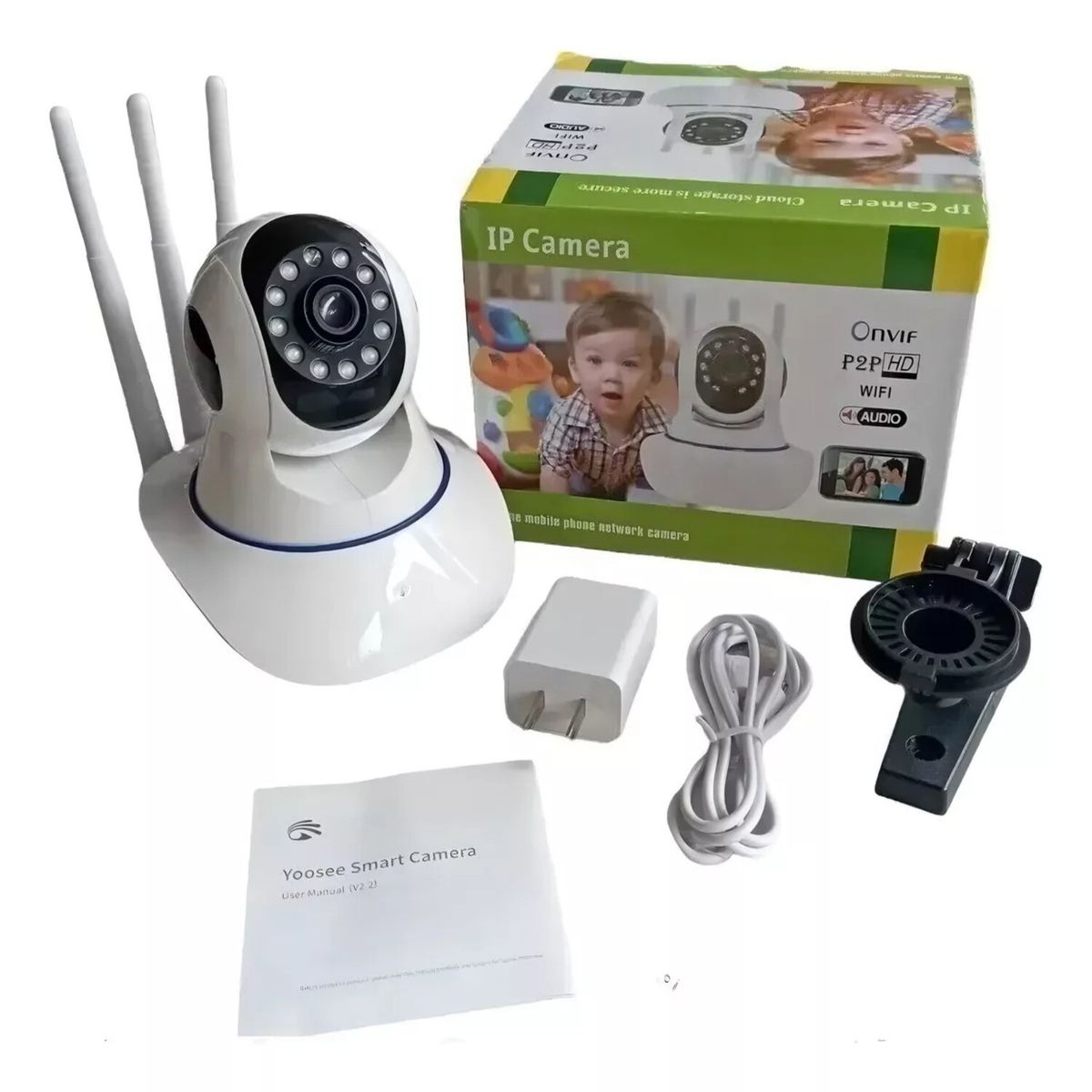 GENERICO - Cámara Ip Vigilancia Robotizada 360 Grados Wifi Hd