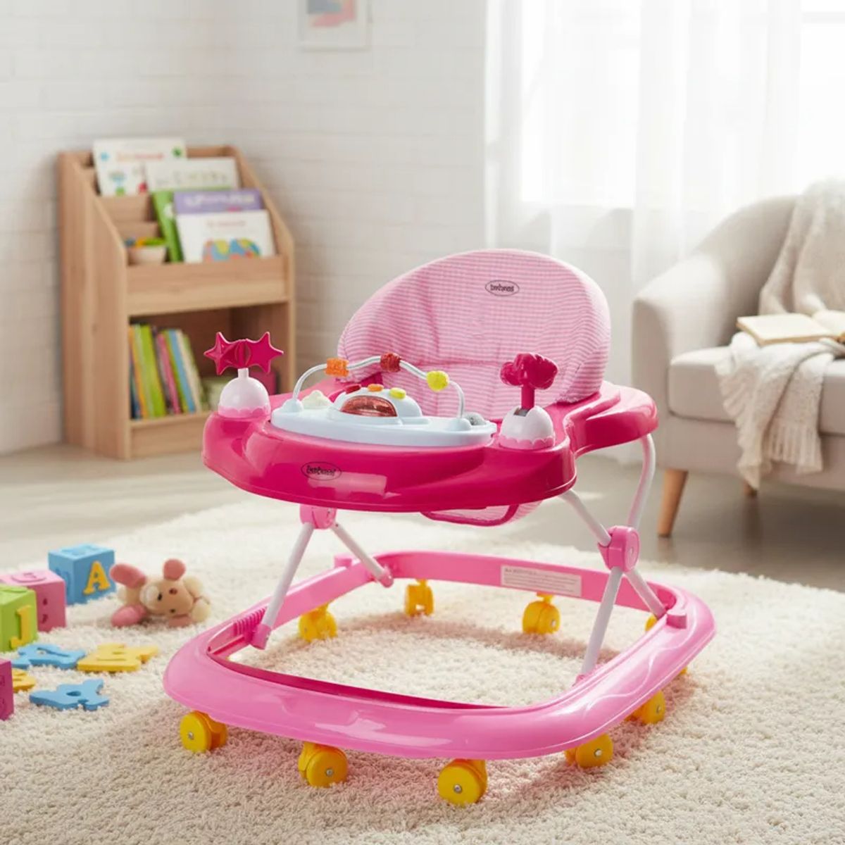 BEBESIT - Andador Airbus Rosado