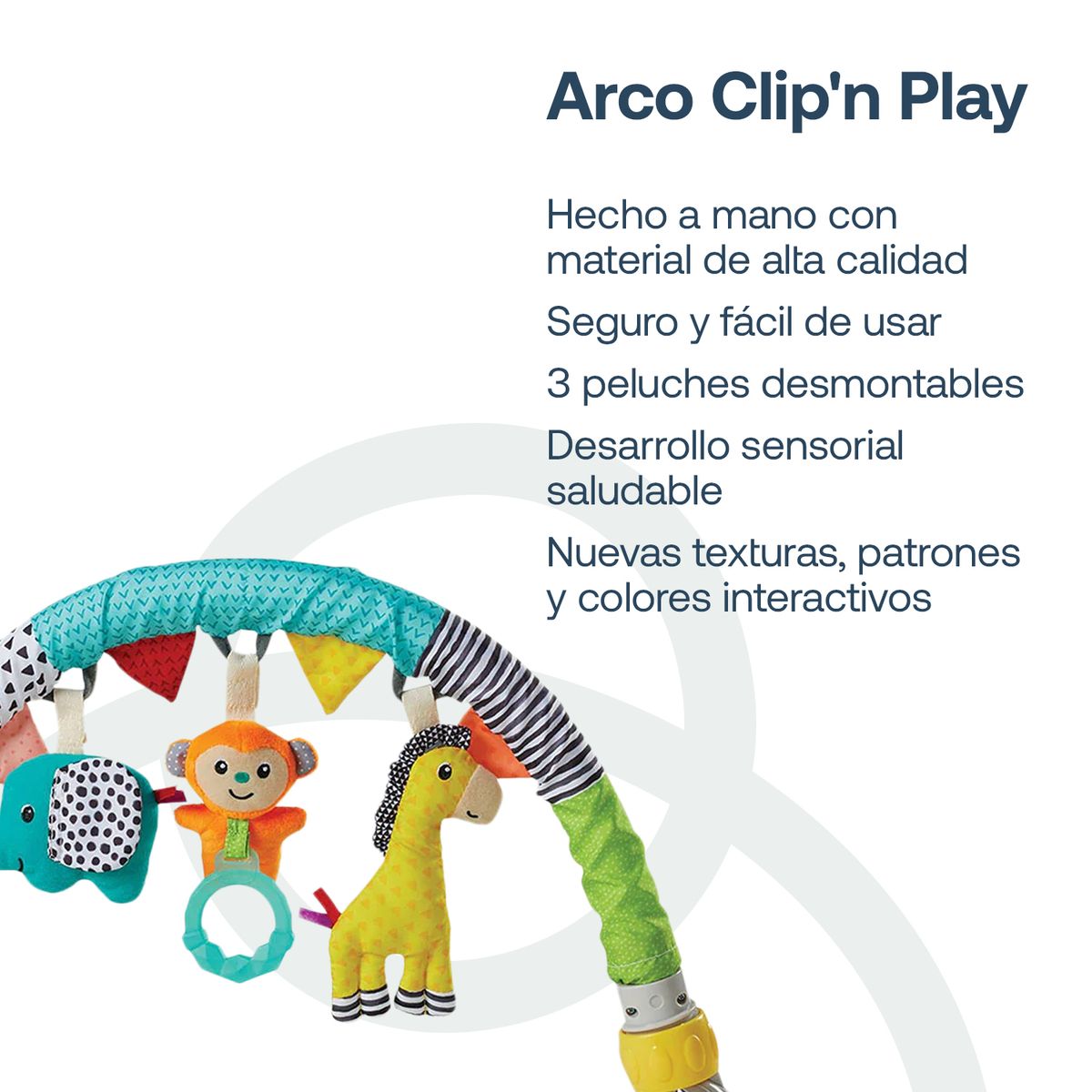 INFANTINO - Juguete Bebé Clip n´ Play Travel Arch 6368 Infantino