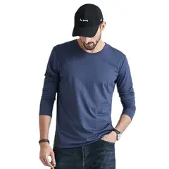 EVERSO - Camiseta para Hombre Cuello Redondo Manga Larga - Sin Polar