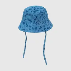 COLLOKY - Sombrero de bebe niño mezclilla estampada azul (3 a 24 meses)
