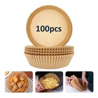 Pack x100 Papel Desechable Antiadherente Para Freidora De Aire