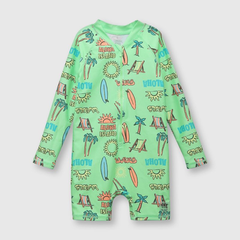 COLLOKY - Entero de bebé niño con filtro UV verde (3 a 36 meses)
