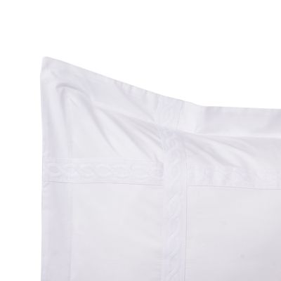 Imagen 2 del producto Funda Básica Trenza Blanco 220 Hilos 50x70cm