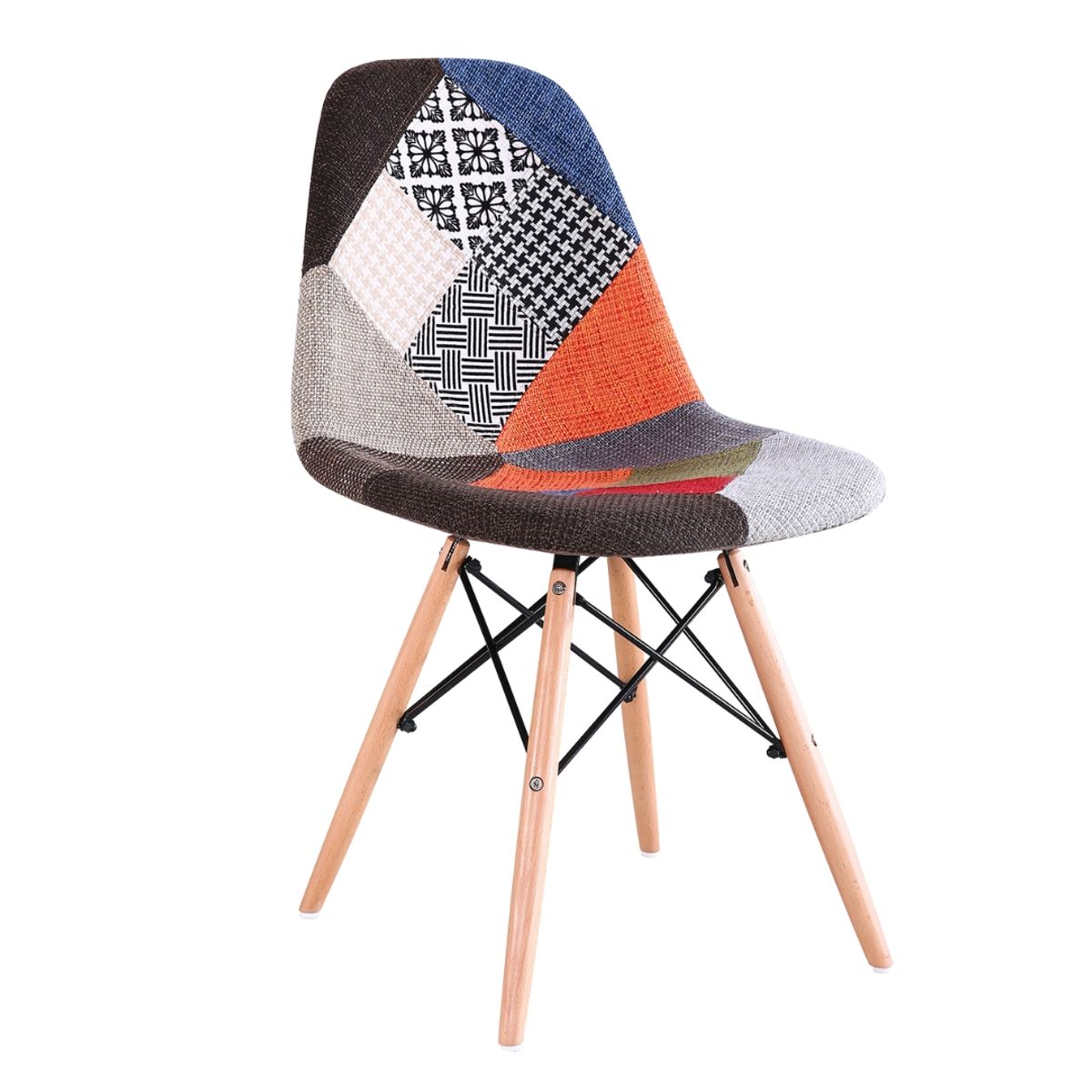 GENERICO - Silla Multicolor Eames Patchwork