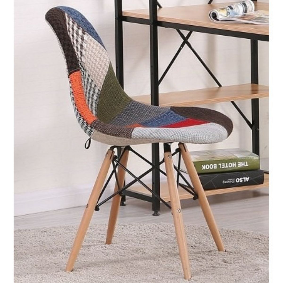 GENERICO - Silla Multicolor Eames Patchwork