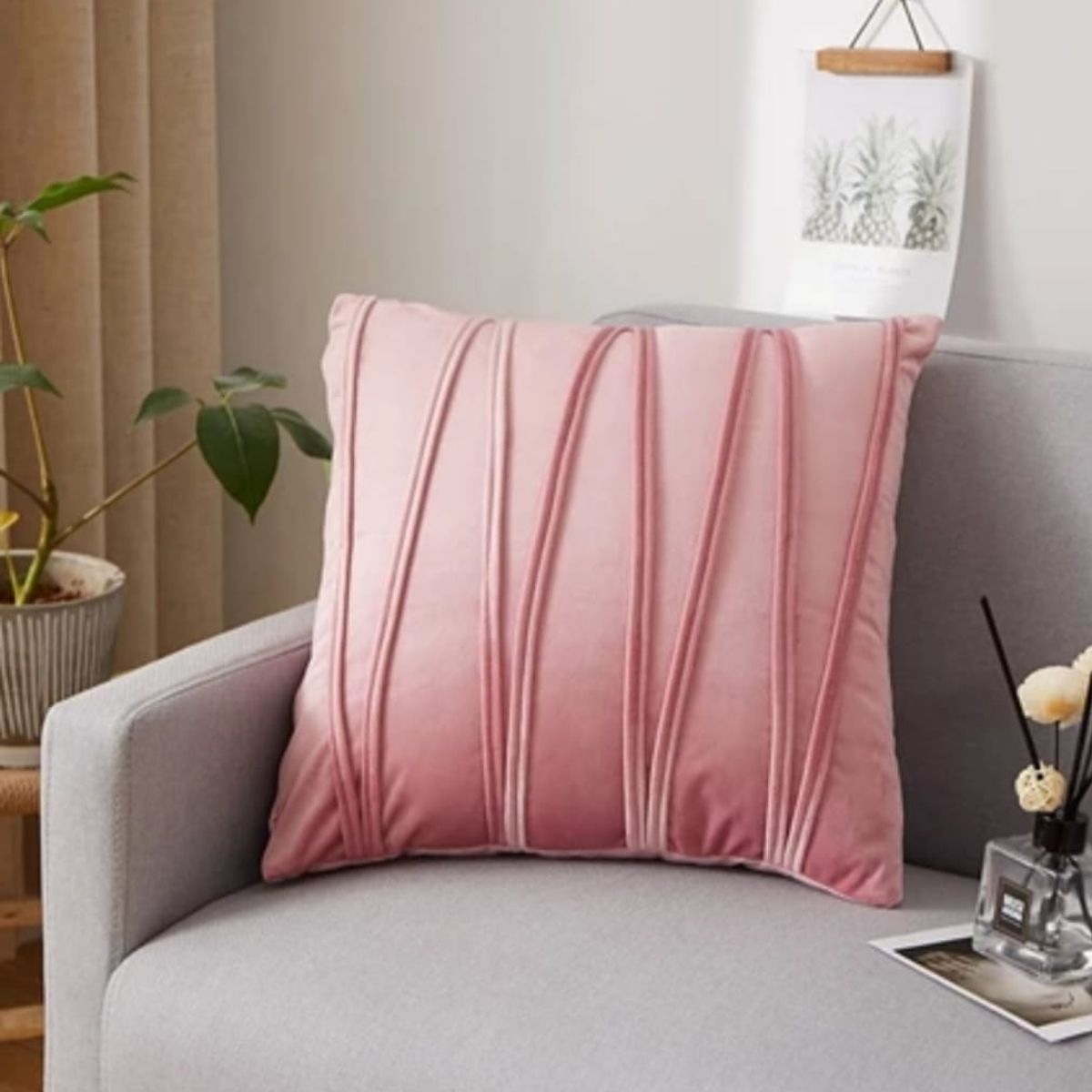 GENERICO - Funda de cojín plush pack 4 surtido