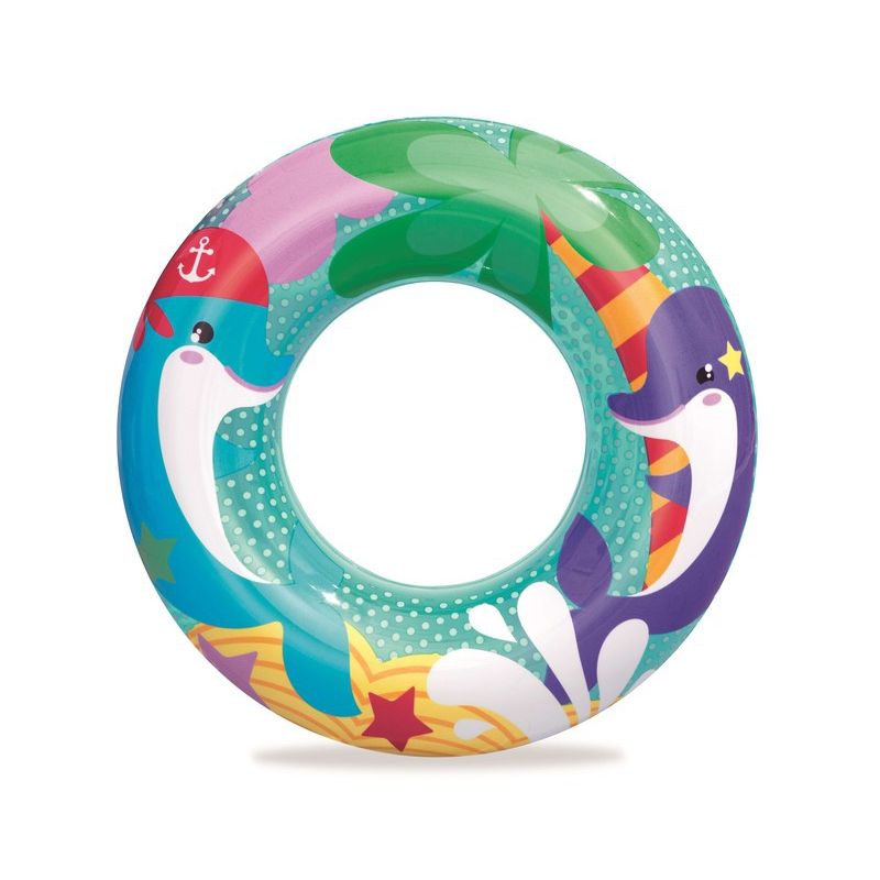 BESTWAY - FLOTADOR ARO 51CM ANIMALES ACUATICOS DELFÍN – BESTWAY