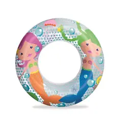 BESTWAY - FLOTADOR ARO 51CM ANIMALES ACUATICOS SIRENA –