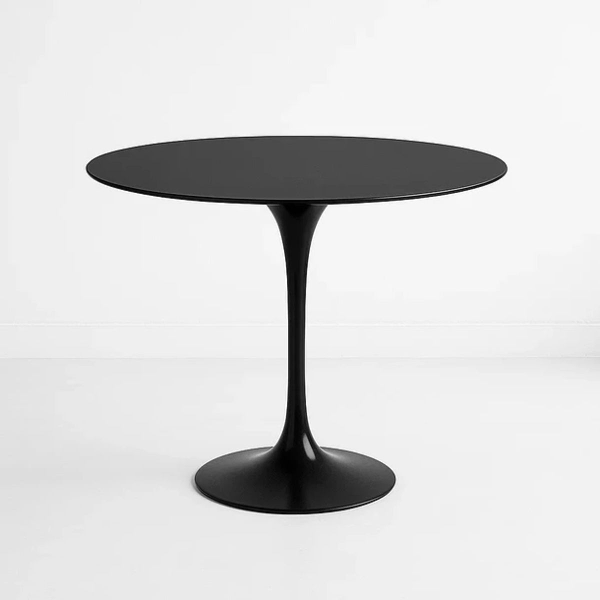 GENERICO - Mesa de Comedor Redonda 80D Negra