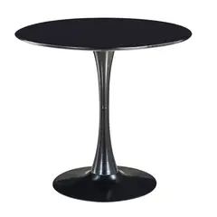 GENERICO - Mesa de Comedor Redonda 80D Negra