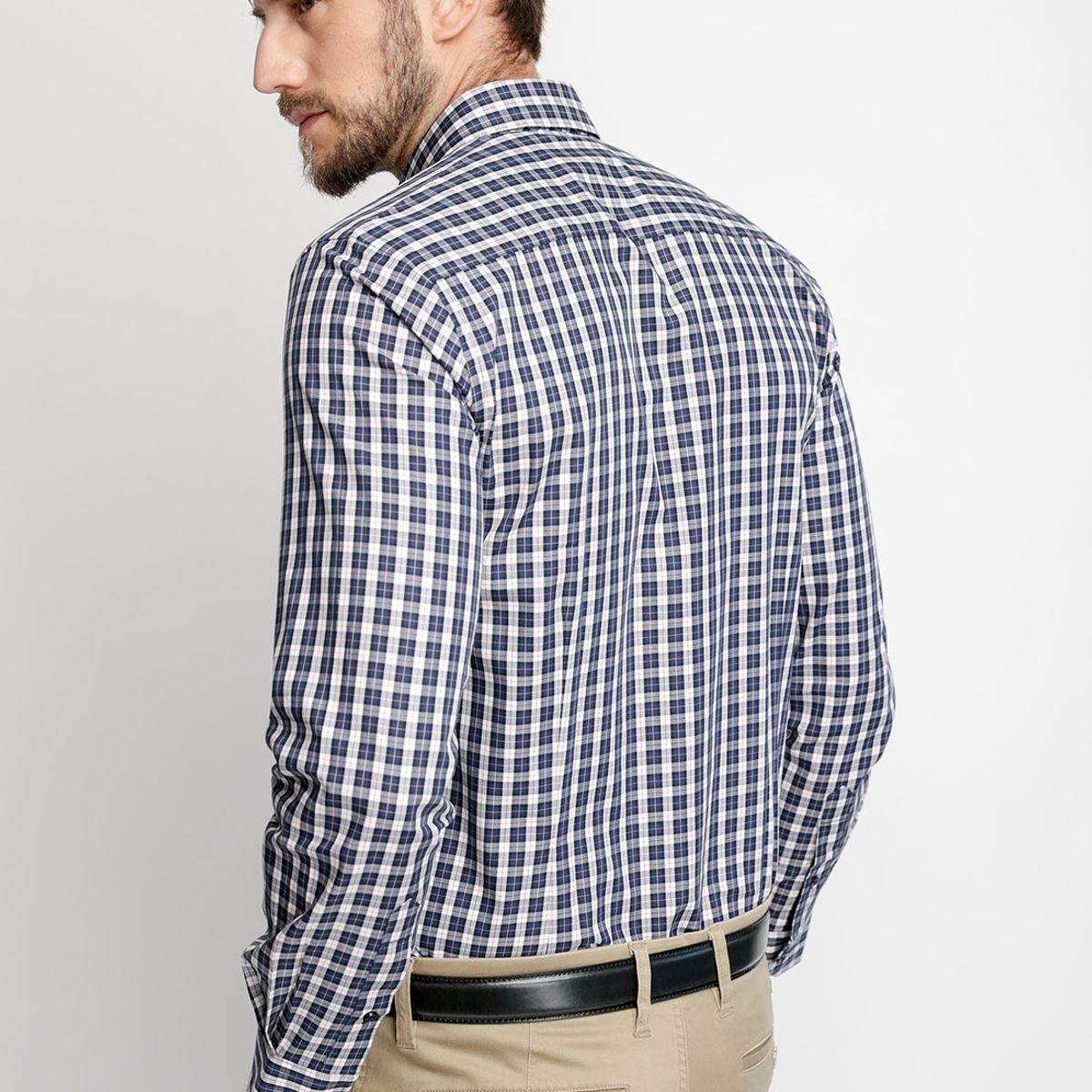 FEROUCH - Camisa Smart Casual Bristol Azul Ferouch