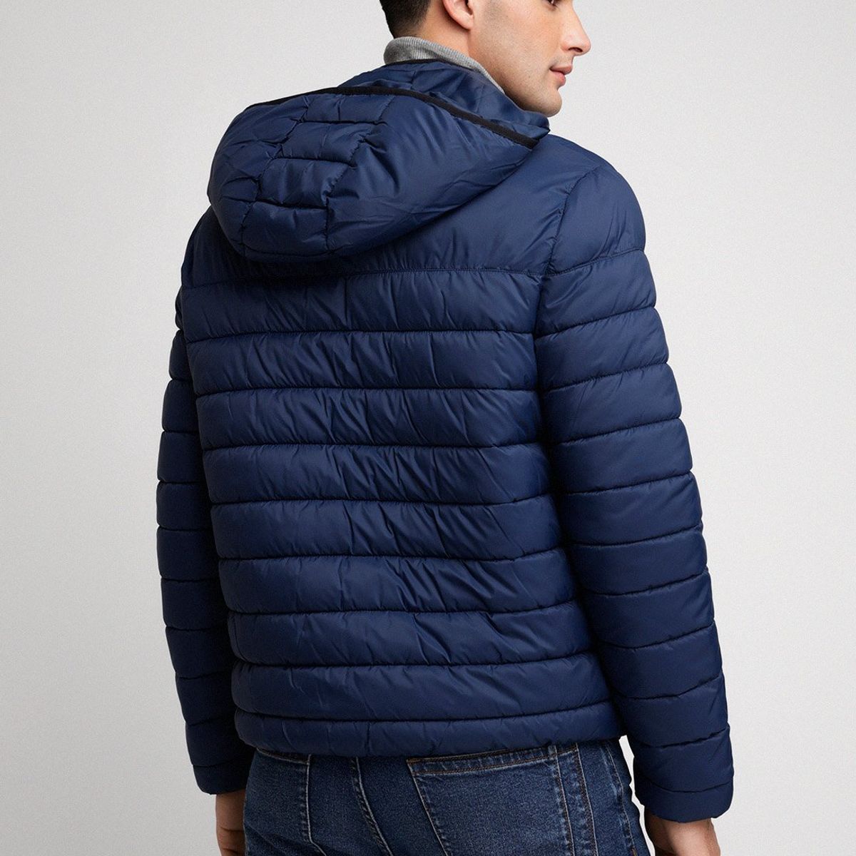 PERRY ELLIS - Parka Ligera Acolchada Azul