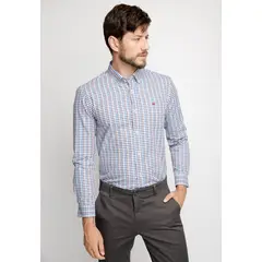 FEROUCH - Camisa Smart Casual Dublin Rojo