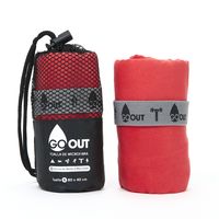 Toalla de microfibra 100% material reciclado S Rojo