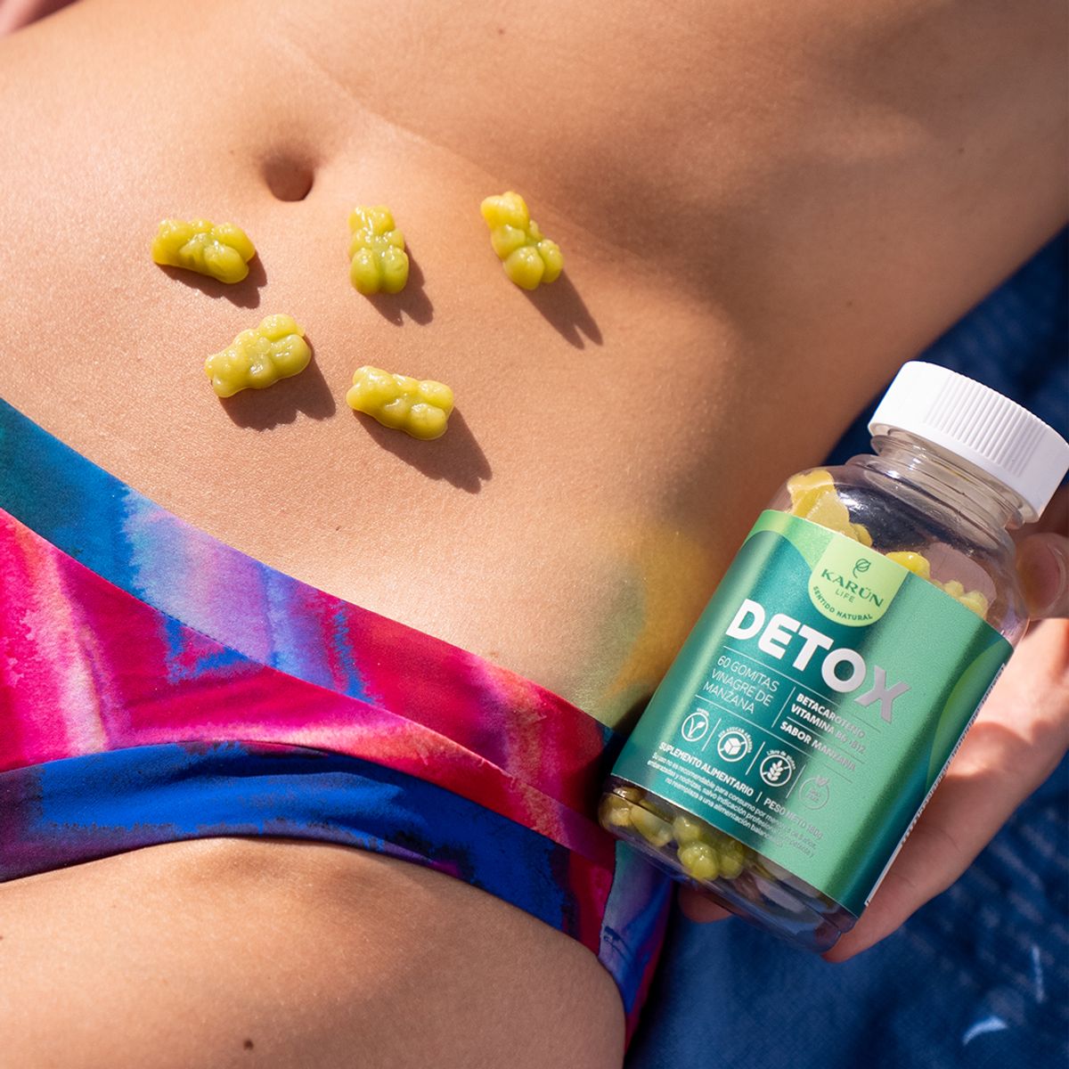 KARUNLIFE - Pack x3 Gomitas Detox Vinagre De Manzana - Vita B6 Y B12  180 Un Karun Life