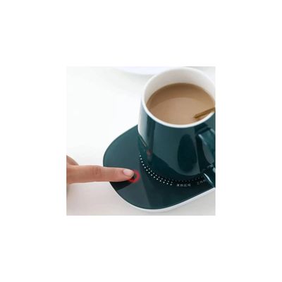 Imagen 2 del producto Taza con Calentador Eléctrico Café Te Leche - Blanco