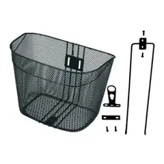 GENERICO - Canasto Negro Metálico para Bicicleta